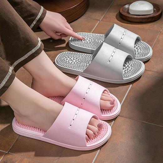 「升级颗粒按摩底」按摩拖鞋女士夏季外穿家居2025新款洗澡防滑足底穴位足疗凉拖鞋女 商品图2