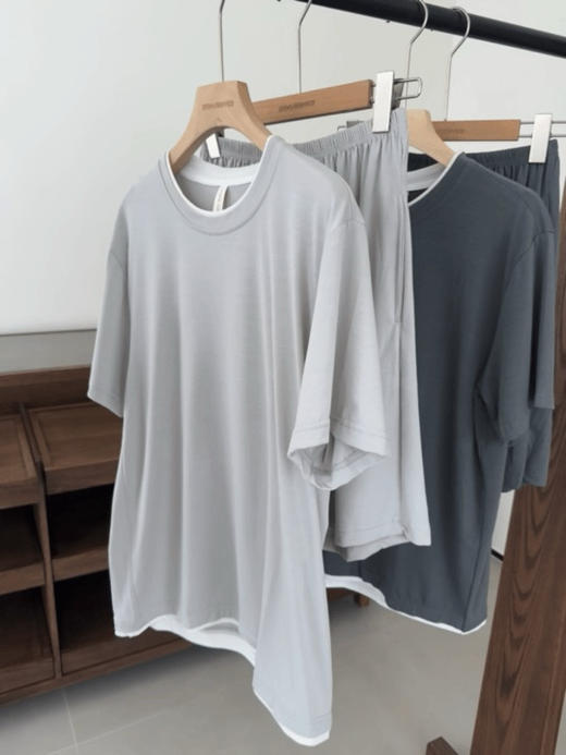 男士短袖套装（锁 商品图5