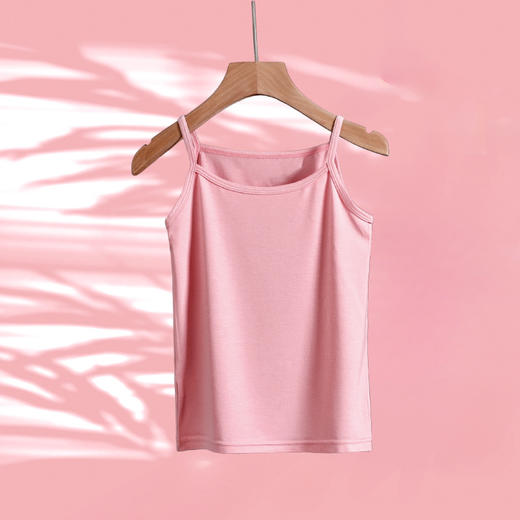 【柔软舒适，透气清爽】女童吊带背心 柔软夏季薄款 儿童打底内衣 宝宝外穿无袖衫 中大童内搭-QQ 商品图7