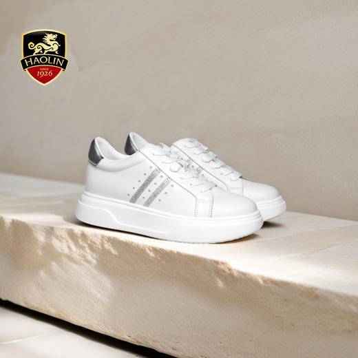 豪麟名鞋奥莱迪嘉女鞋时尚休闲鞋牛皮革DJHJA51WX010白色  原价1660元 商品图1