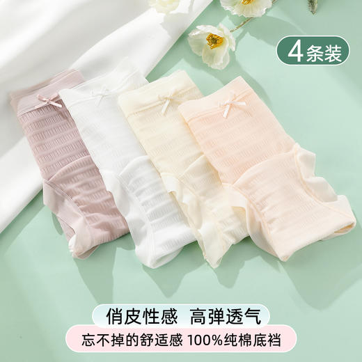 ALDOLA/雅黛俪女士内裤纯棉底裆冰丝无痕高弹短裤女生三角裤2025 商品图4