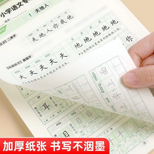 2025年新版小学生语文专项练字帖同步教材1-6年级上下册笔顺笔画规范书写同步练字视频教程 商品图8