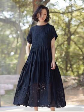 2300元高端套装裙【大牌-其用】30%桑蚕丝 肆意藤蔓娃娃裙连衣裙-喜出