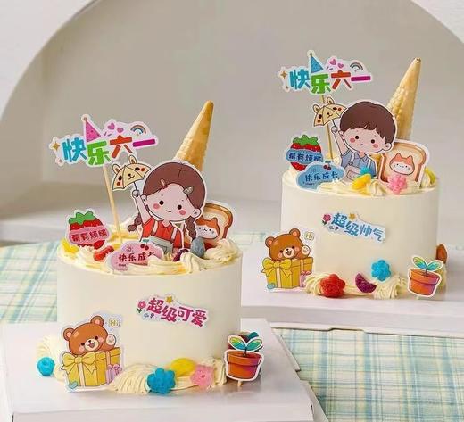 （六一）四寸动物奶油芒果夹心，默认芒果夹心【可选夹心一或二，芒果，芋泥，布丁，奥利奥，可备注。】 商品图1