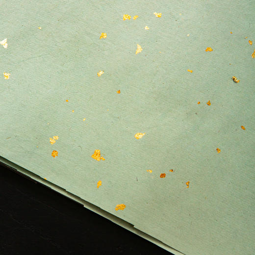 70-80年代西武荣宝斋雨雪冷金笺(单张销售，淡绿色) 商品图9