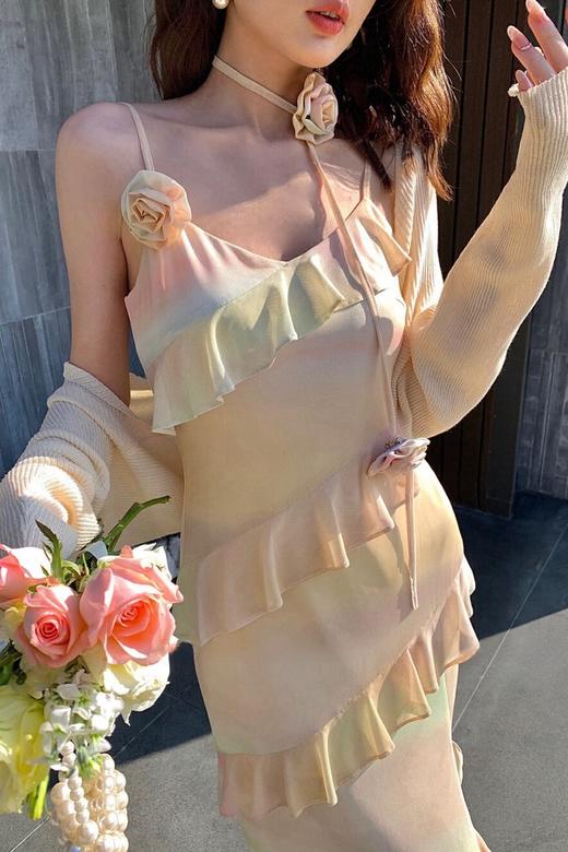 ELLA JADE 人鱼姬流光渐变吊带连衣裙 20222 商品图1