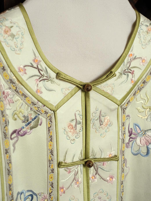 盛唐牡丹大师系列| 重工手绣苍兰马甲 商品图1