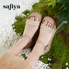 预售7天|Safiya/索菲娅2025度假风坡跟厚底外穿百搭时尚编织休闲凉鞋SFD2115421 商品缩略图1