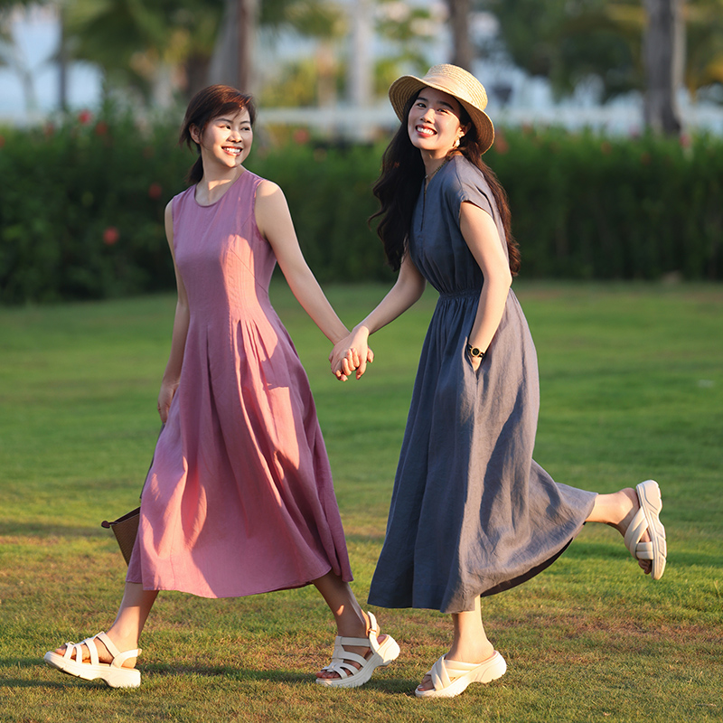 【水上漂凉鞋 凉拖 夏日百搭王】牛皮罗马凉鞋 鞋面硬挺有型 不软塌