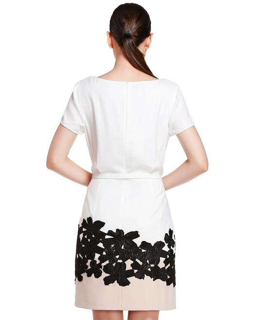 4894415254983     JOAN&DAVID白色优雅端庄短袖连衣裙  （170/96A） 商品图1