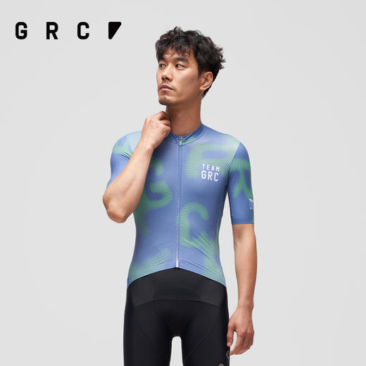GRC桀骜无尽春夏新款CMYK印花logo短袖上衣公路自行车骑行服男女 商品图4
