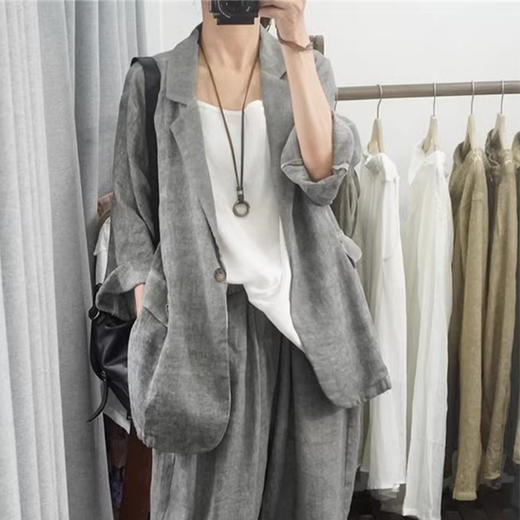 裁缝学苑AS501苎麻西装外套纸样女装休闲上衣版型图纸样板 商品图3