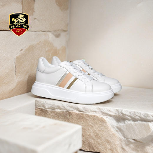 豪麟名鞋奥莱迪嘉女鞋时尚休闲鞋牛皮革DJHJA51WX011白色  原价1660元 商品图1