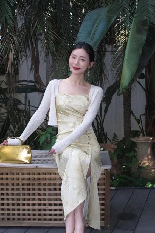 SUMMER & SAGE 新中式印花吊带连衣裙开衫套装 20263 商品图2