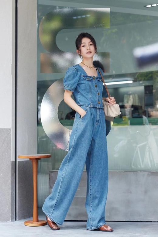 WHO KNOWS 复古牛仔上衣裤子套装 20290 商品图3