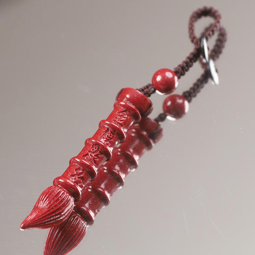 【金榜题名】天然辰砂朱砂文昌笔(约51*11mm) 状元笔 中考高考考研升学考试挂件 精品朱砂 沈阳发货 商品图1