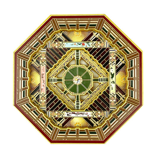 唐代藻井冰箱贴三层立体可拆卸金属材质磁吸西安文创礼物 商品图4