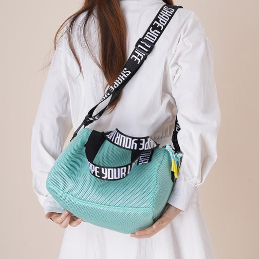 【趁早文创】趁早运动随行迷你网布包美拉德通勤便携斜挎手拎mini小肩包内置隔层收纳 商品图1