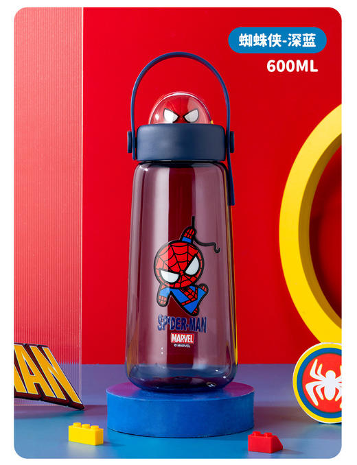 萌趣满分✨迪士尼水杯】TRITAN材质✔高颜值大容量💧倒置不漏水，草莓熊/史迪奇/蜘蛛侠多款任选！孩子们的夏日饮水好伙伴🌟迪士尼儿童水杯 tritan高颜值大容量 学生运动水壶 可爱夏水杯 商品图11