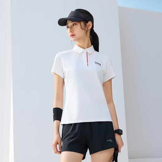 【S断码】安踏力韧纱短袖T恤 女2025夏季新款吸湿透爽短T针织运动上衣162527131 商品图0