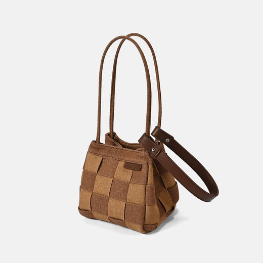 【预售3天】2025新款牛仔布编织斜挎女包小众高级感女士手提时尚潮流女包X2280 商品图2