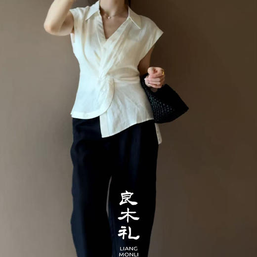 【预售7天】良木礼亚麻长裤（25220） 商品图0