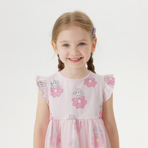 【凉感透气】马克珍妮女童萌趣贵宾网纱连衣裙宝宝夏装新款550781 商品图3