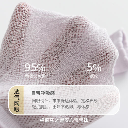 19.9/2双！【新款儿童长筒袜，透气网眼设计，夏季必备！】儿童长筒袜夏季薄款 女童过膝袜网眼透气 中小童高筒袜学生袜子-QQ 商品图2