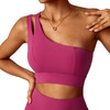 跃牌【轻匀系列】裸感斜单肩美背瑜伽文胸弹力速干运动内衣跑步健身背心女WX635 商品缩略图4
