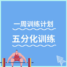 一周训练计划（五分化）