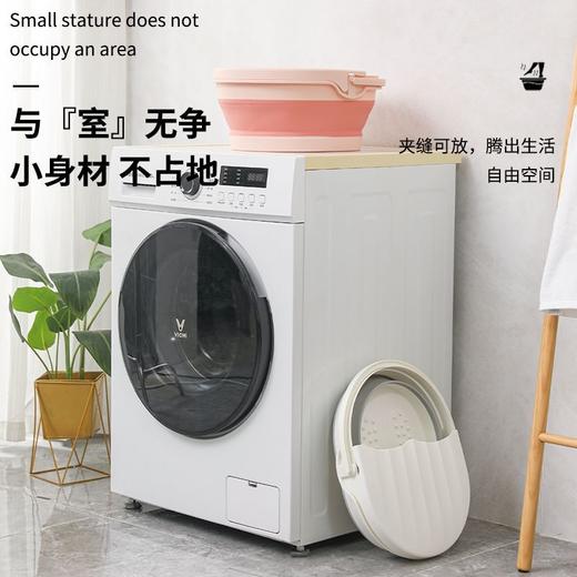 泡脚桶 家用养生按摩泡脚盆保温带手机支架足浴桶带盖折叠足浴盆 商品图2