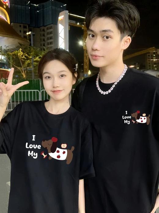 【YW】无忧购韩系ins休闲卡通印花230g情侣短袖T恤（截单后3-5天发货) 商品图10