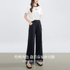 【专属特价】熙世界黑色运动阔腿香蕉裤2025夏季新款高腰休闲卫裤窄版直筒裤 商品缩略图4