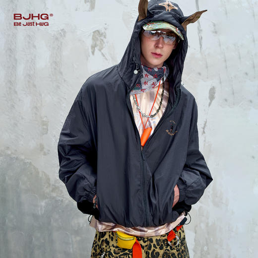 BJHG不计后果杜宾防晒衣男夏季2025新款潮牌户外运动休闲防晒服女 商品图3
