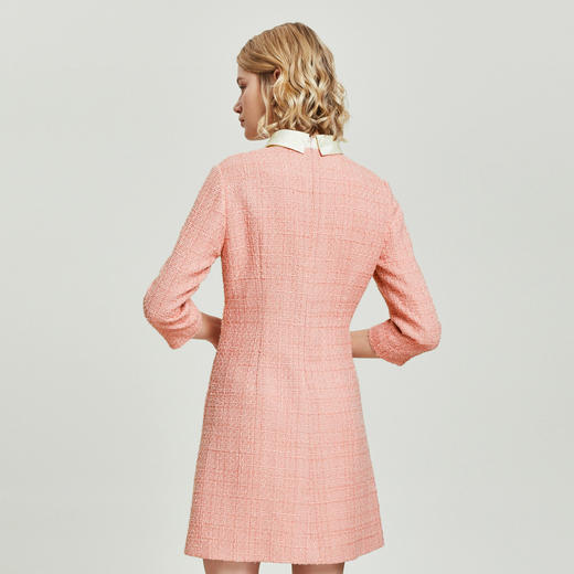 1C695051308236 奥丽嘉朵OBBLIGATO奥丽嘉朵新款V领手工钉珍珠钻扣连衣裙1C69505130 商品图4