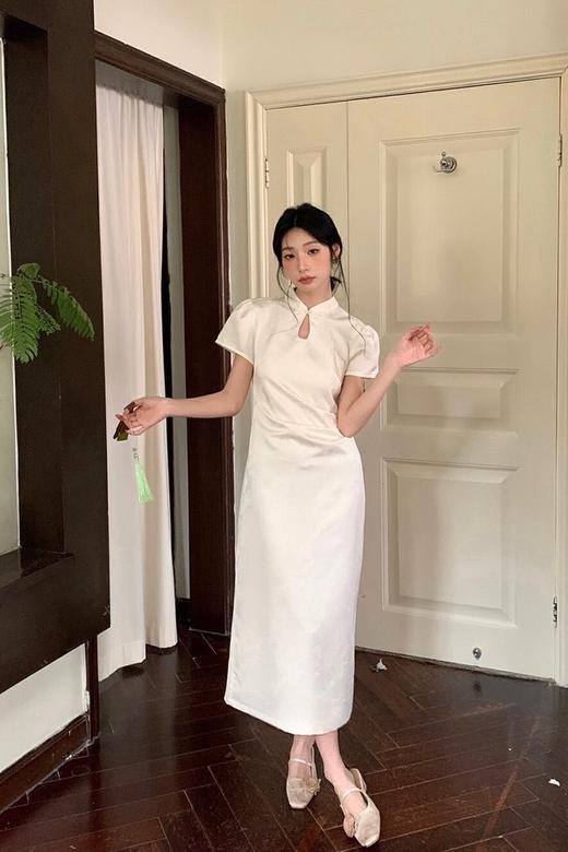 ELLA JADE 新中式提花镂空立领改良旗袍 20243 商品图0