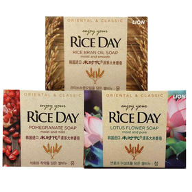 （2块装）韩国进口米时代（Rice Day）香水泡沫细腻洗脸沐浴香皂沐浴皂洗脸皂大米皂 100g/块
