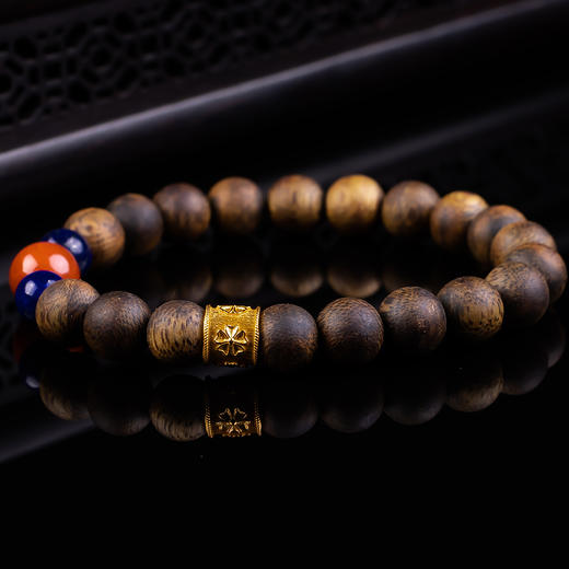 XY0367沉香+南红青金石国风古典风手串 商品图3