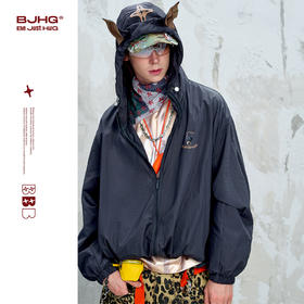 BJHG不计后果杜宾防晒衣男夏季2025新款潮牌户外运动休闲防晒服女