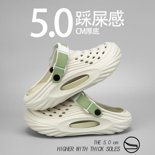 【5.0厚底 方便柔软】金莱克透气洞洞鞋JLK-2503 轻弹舒适 缓解足压 商品图2