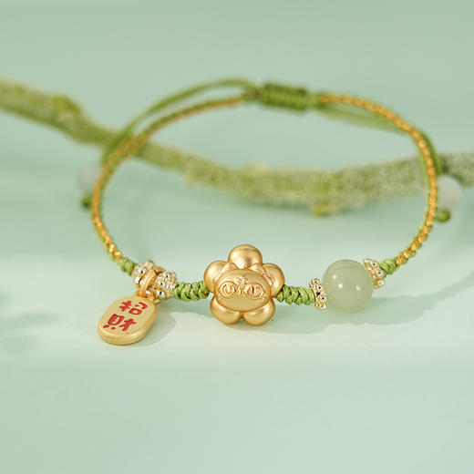 大英博物馆 巴斯特系列 一路生花和田玉 手绳手链 商品图2