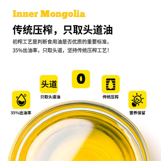 凤禾鸣·初榨葵花籽油1.9L|内蒙古高原巴彦淖尔产初榨食用油油炸烹饪 商品图4