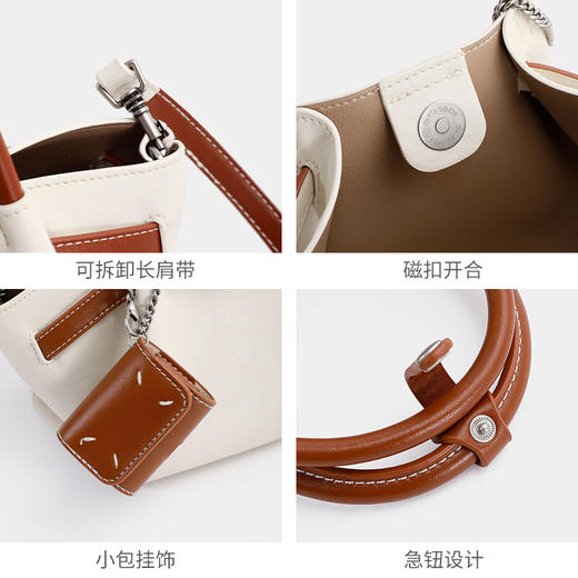 【预售3天】小众质感水桶包手提包包女2025新款高级感包手提包单肩斜挎包TP-WG2501071 商品图2