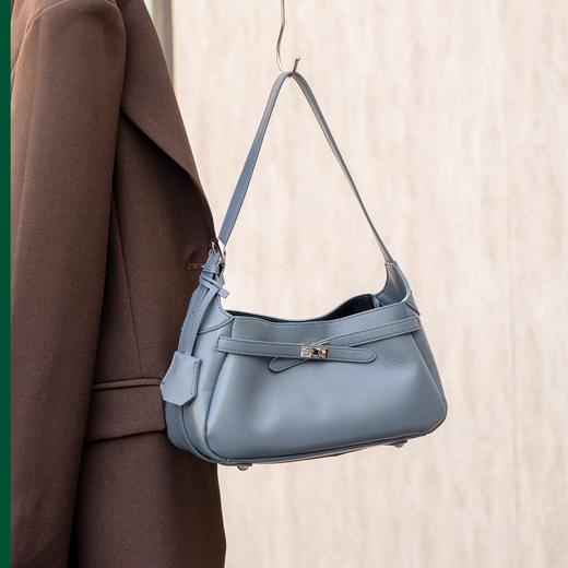 【预售3天】单肩女包锁扣通勤腋下包质感时尚凯莉包Z77-05 商品图2