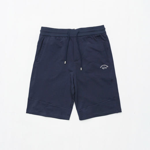 鲨鱼 LOGO印花拼接剪裁 拉链后兜纯棉毛圈 卫裤/短裤/五分裤 PSS172 商品图5