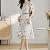水墨花影法式复古连衣裙C148158（下单3-7天发货） 商品缩略图1