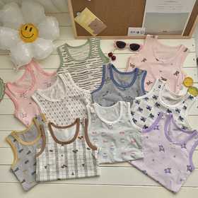 【儿童背心天花板‼️39.9/3件】莱赛尔天丝儿童背心无骨缝制90-160尺码A类聚