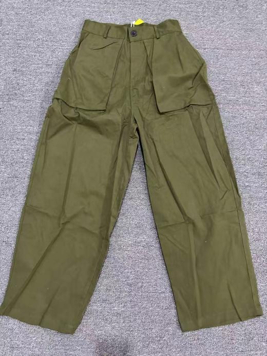 纯色宽松大口袋工装长裤 商品图7