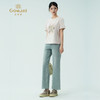 乔万尼新品棉t恤宽松刺绣圆领上衣ED2C412 商品缩略图3