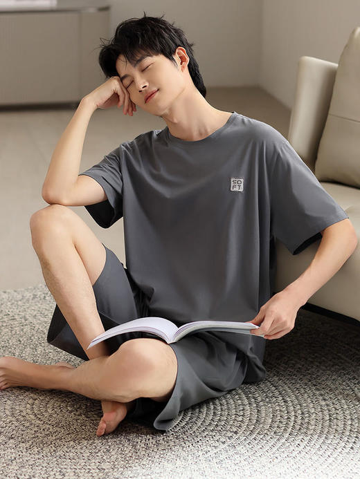 男士短袖套装（锁 商品图2